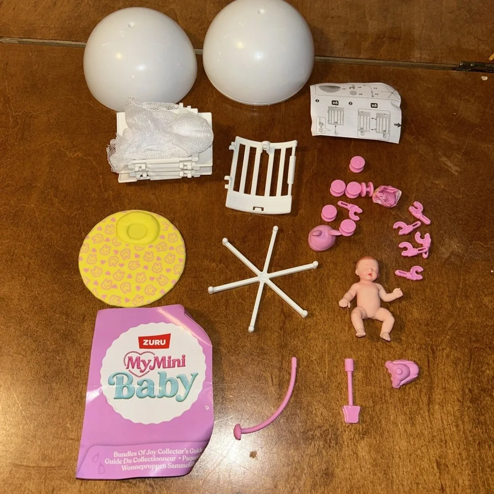 Zuru My Mini Baby Complete Set With Crib & Pink Mobile B2